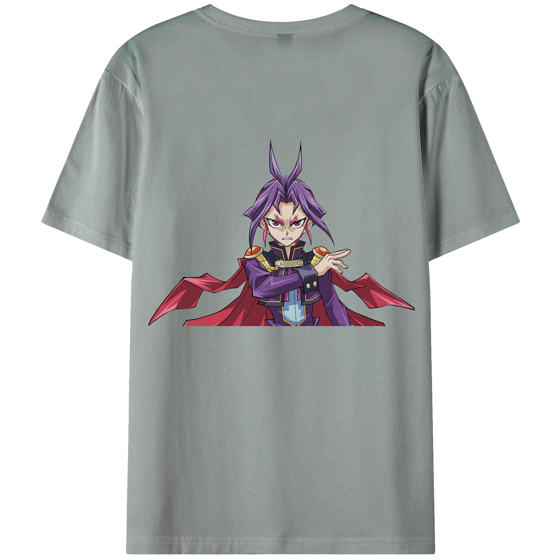 （画像用） 遊☆戯☆王 Yu-Gi-Oh! 綿100％ メンズ半袖Tシャツ（バックプリント） 通気性